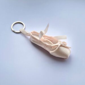 Pointe Shoe Keyring Pink