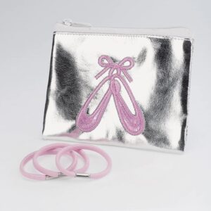 Silver Ballet Shoes Purse