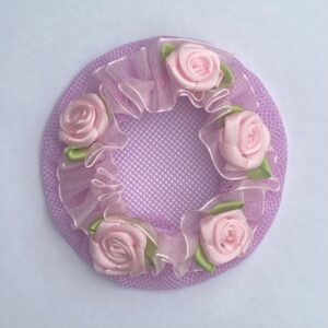 Pink Flower Bun Net