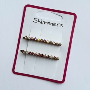 Gem Row Hair Slide (2pk)