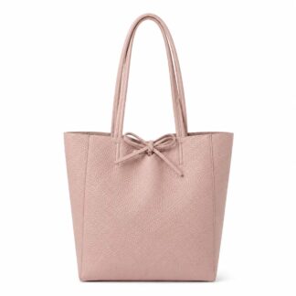 Genuine Leather Drawstring Shopper Bag