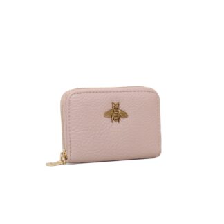 Zip Card Holder with Bee Detail