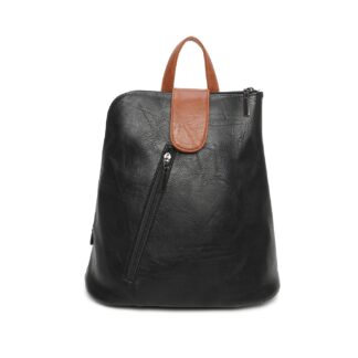 Medium Top Zip Synthetic Backpack