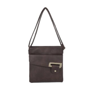 Crossbody Bag with Front Flap Pocket