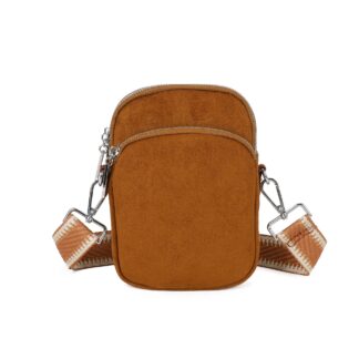 Everyday PVC Crossbody Bag with Triple Zips