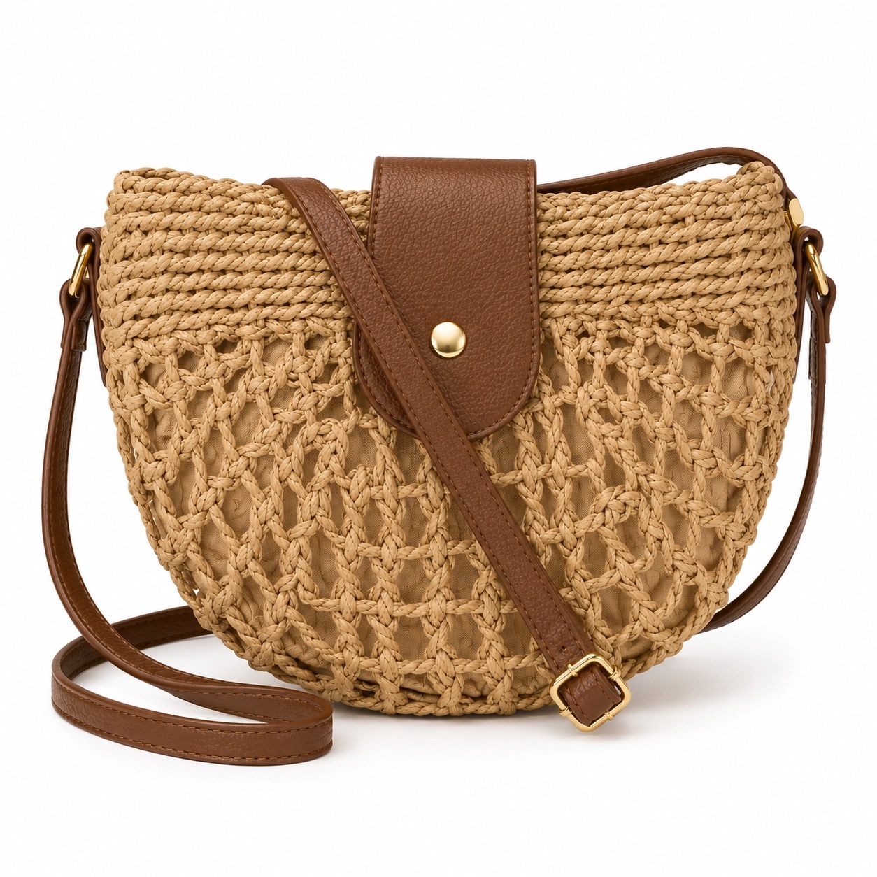 Straw Crossbody Bag