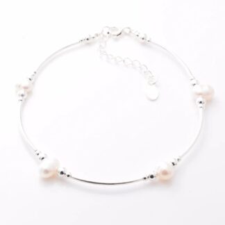 925 Sterling Silver Freshwater Pearl Bracelet