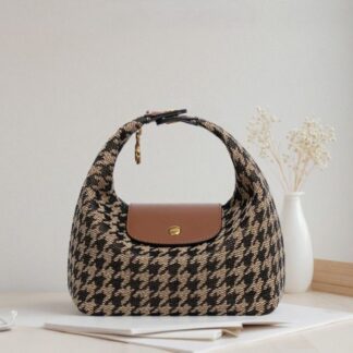 Mini Brown Dogtooth Bag