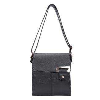 Medium Size Soft Front Flap Shoulder Bag Cross Body Bag