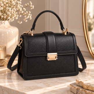 Flap Top Handle Metal Push Lock Grab Bag