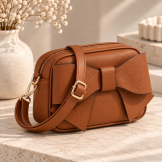 Big Bow Tie On the Front Cross Body Bag
