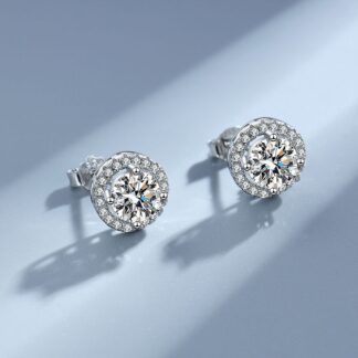 Stirling Silver Circle Solitaires